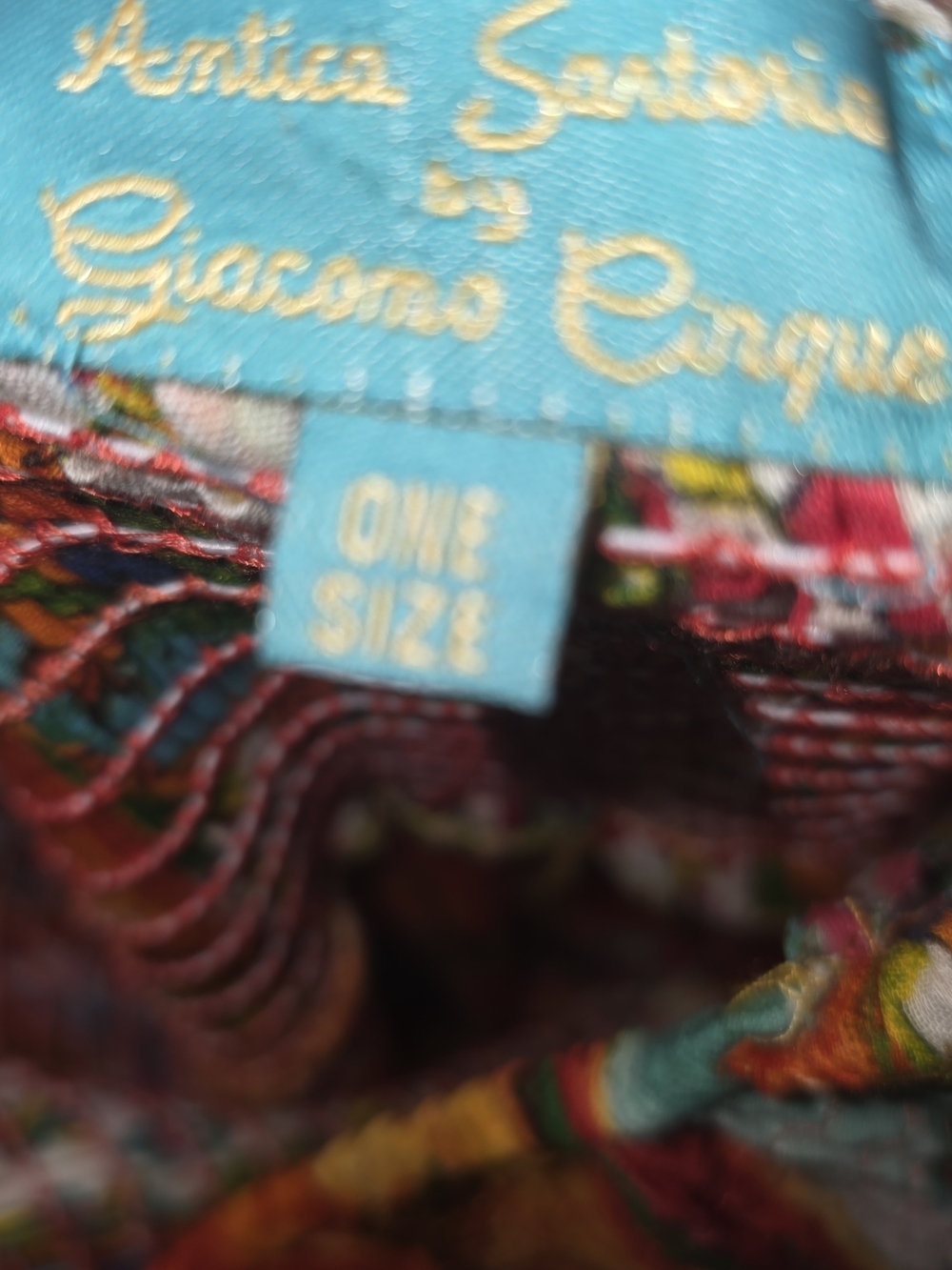 Antica Sartoria Giacomo Cinque Positano Palazzo Pants Citrus Print Wide Leg OS - Picture 9 of 9